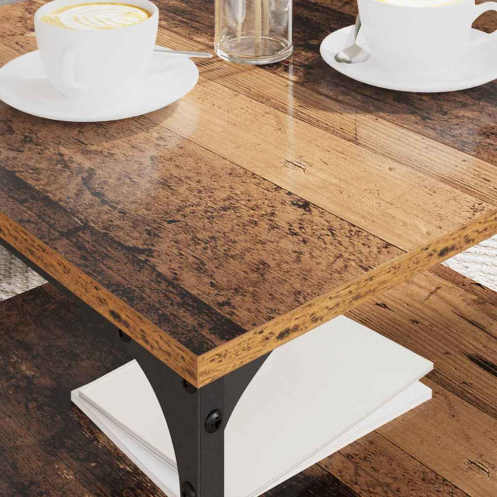 Produktbild för Kaffeebord Gammalt trä 55 x 55 x 40 cm Konstruerat trä