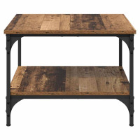 Produktbild för Kaffeebord Gammalt trä 55 x 55 x 40 cm Konstruerat trä