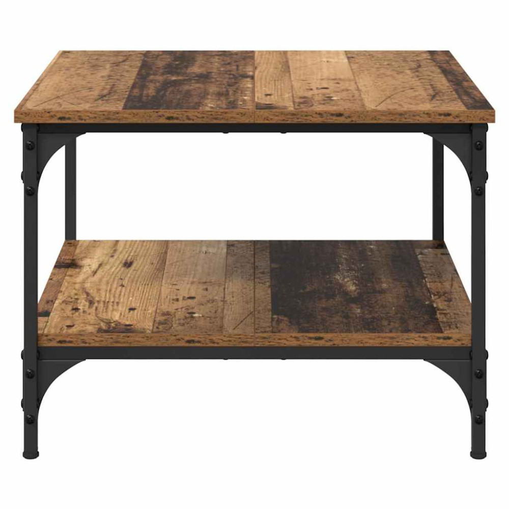 Produktbild för Kaffeebord Gammalt trä 55 x 55 x 40 cm Konstruerat trä