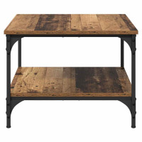 Produktbild för Kaffeebord Gammalt trä 55 x 55 x 40 cm Konstruerat trä