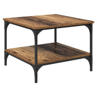Produktbild för Kaffeebord Gammalt trä 55 x 55 x 40 cm Konstruerat trä
