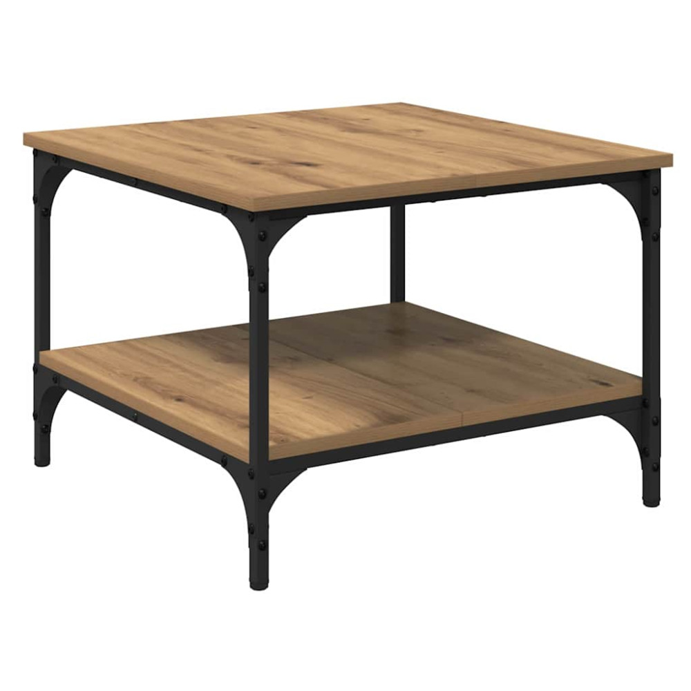Produktbild för Kaffeebord Artisan Ek 55 x 55 x 40 cm Konstruerat trä