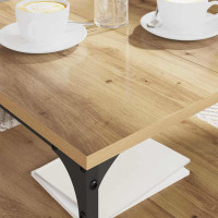 Produktbild för Kaffeebord Artisan Ek 55 x 55 x 40 cm Konstruerat trä