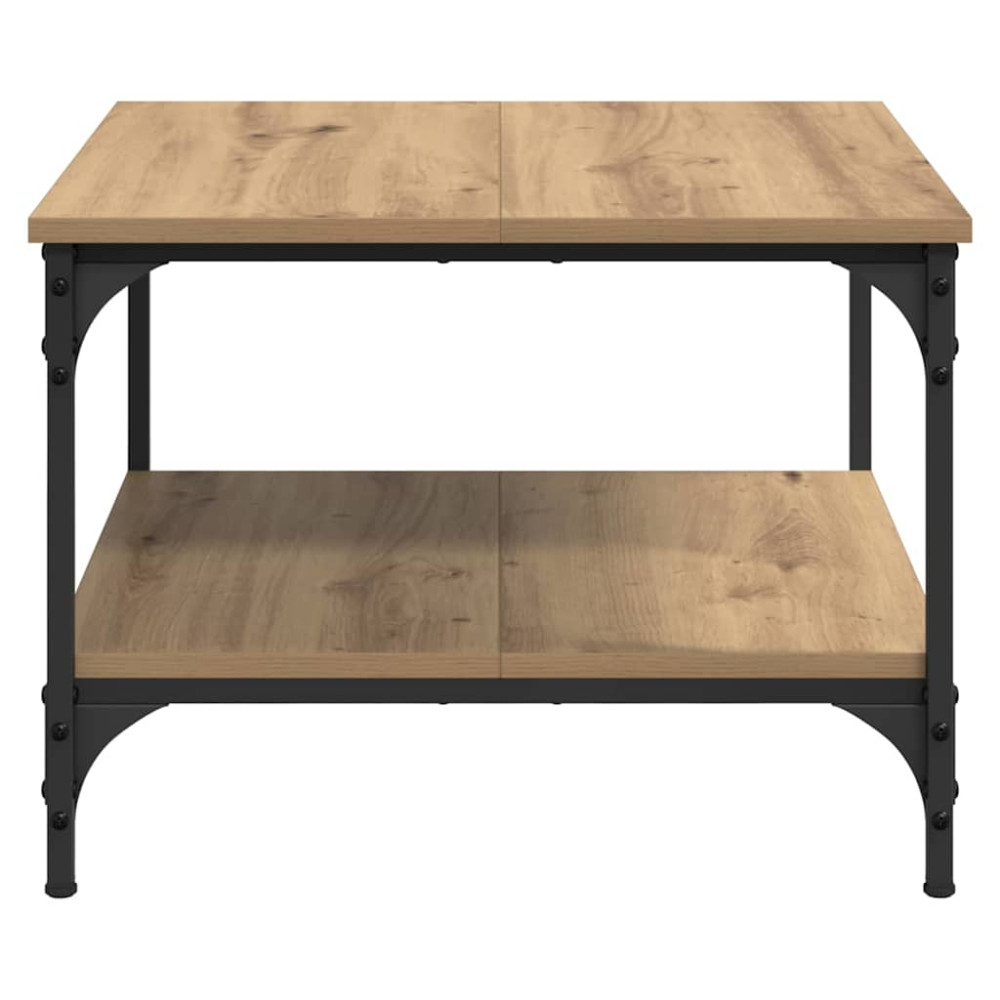 Produktbild för Kaffeebord Artisan Ek 55 x 55 x 40 cm Konstruerat trä