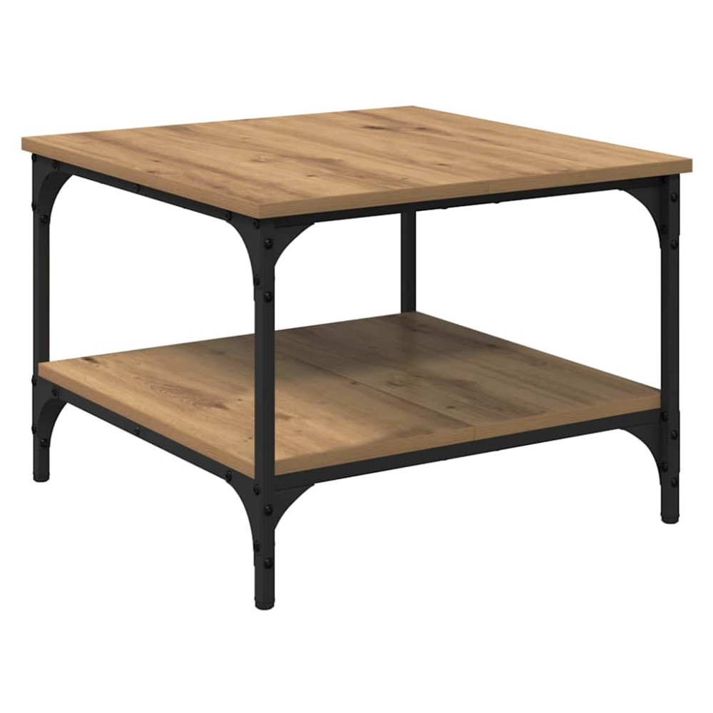 Produktbild för Kaffeebord Artisan Ek 55 x 55 x 40 cm Konstruerat trä