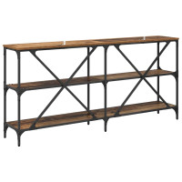 Produktbild för Konsolbord Gammalt trä 160 x 30 x 75 cm Konstruerat trä