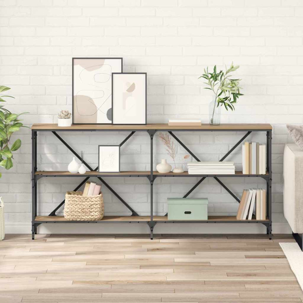 Produktbild för Konsolbord Artisan Ek 160 x 30 x 75 cm Konstruerat trä