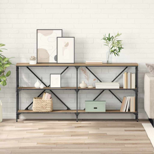 vidaXL Konsolbord Artisan Ek 160 x 30 x 75 cm Konstruerat trä