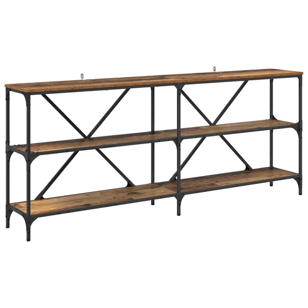 Produktbild för Konsolbord Gammalt trä 180 x 30 x 75 cm Konstruerat trä