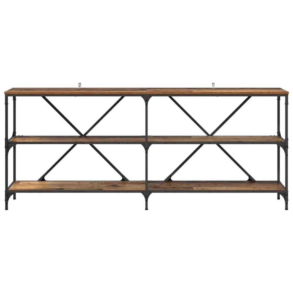 Produktbild för Konsolbord Gammalt trä 180 x 30 x 75 cm Konstruerat trä
