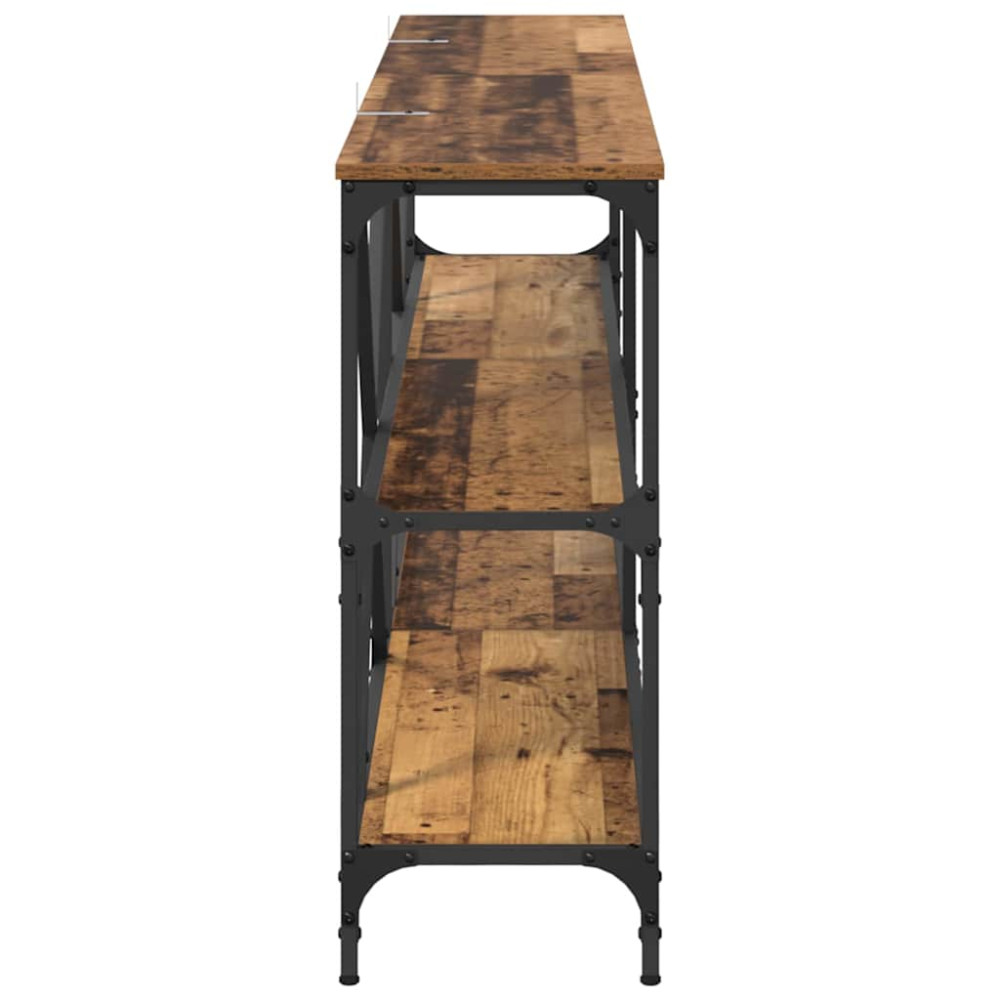 Produktbild för Konsolbord Gammalt trä 180 x 30 x 75 cm Konstruerat trä