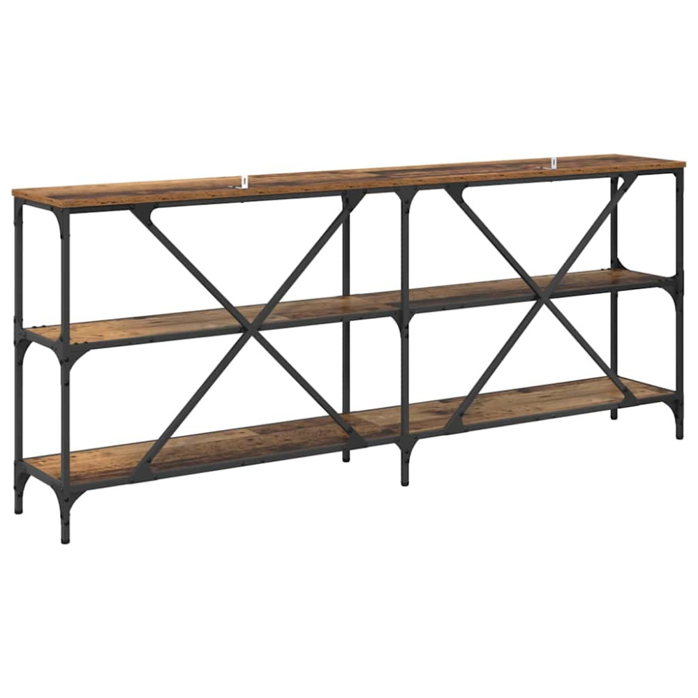 Produktbild för Konsolbord Gammalt trä 180 x 30 x 75 cm Konstruerat trä