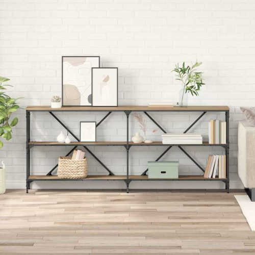vidaXL Konsolbord Artisan Ek 180 x 30 x 75 cm Konstruerat trä