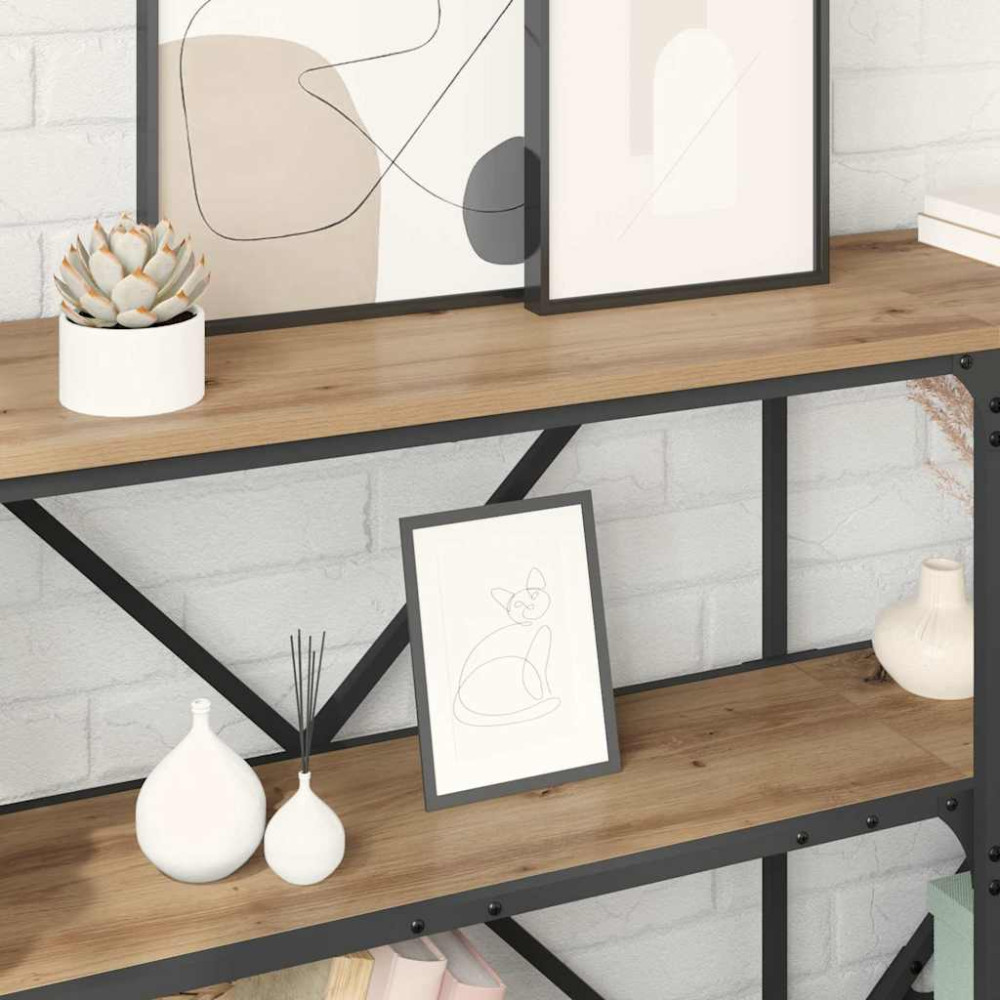 Produktbild för Konsolbord Artisan Ek 180 x 30 x 75 cm Konstruerat trä