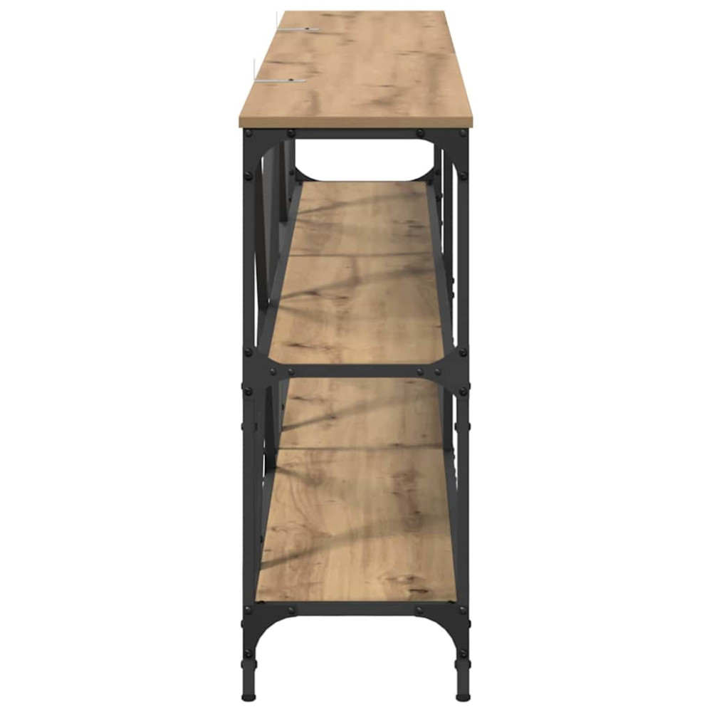 Produktbild för Konsolbord Artisan Ek 180 x 30 x 75 cm Konstruerat trä