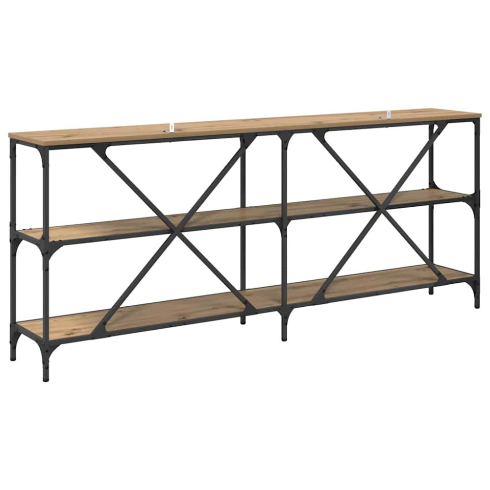 Produktbild för Konsolbord Artisan Ek 180 x 30 x 75 cm Konstruerat trä