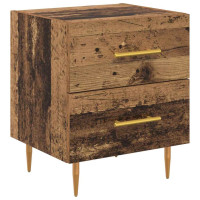 Produktbild för Nattduksbord Gammalt trä 40 x 35 x 47,5 cm Konstruerat trä