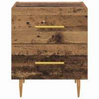 Produktbild för Nattduksbord Gammalt trä 40 x 35 x 47,5 cm Konstruerat trä