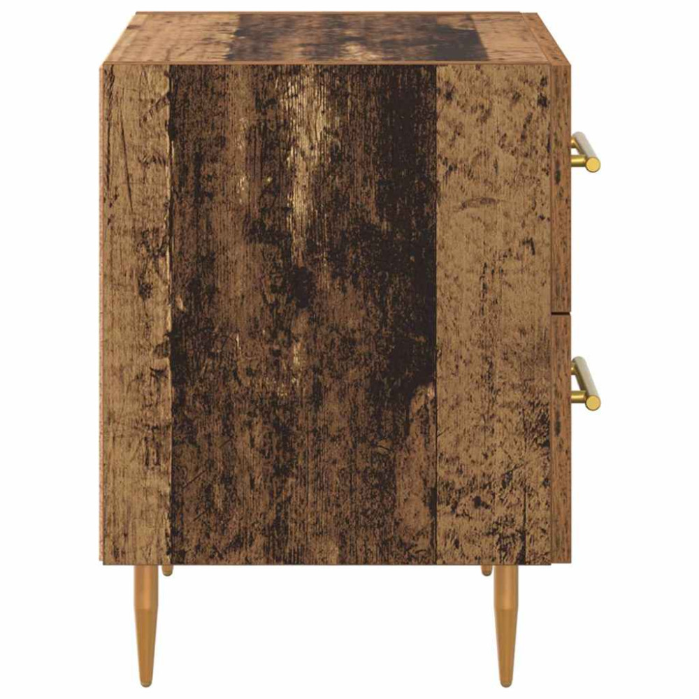 Produktbild för Nattduksbord Gammalt trä 40 x 35 x 47,5 cm Konstruerat trä