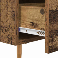 Produktbild för Nattduksbord Gammalt trä 40 x 35 x 47,5 cm Konstruerat trä