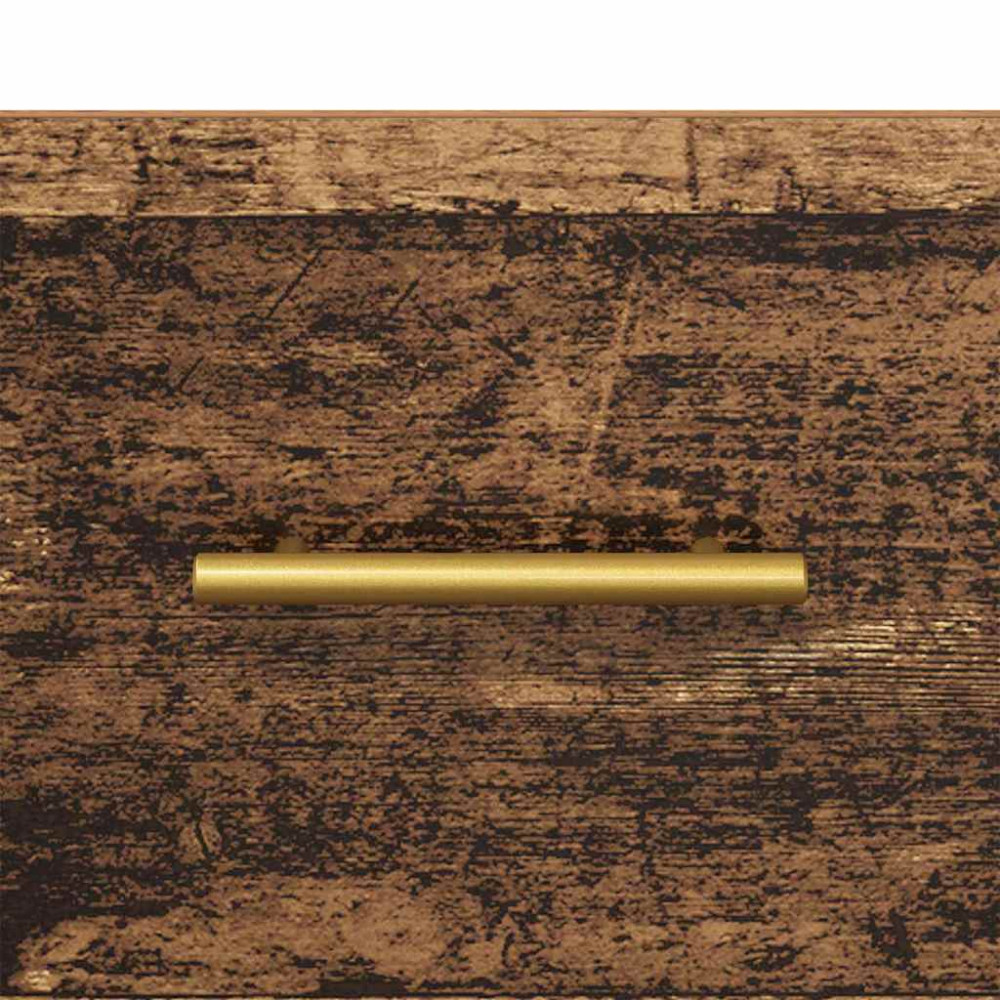 Produktbild för Nattduksbord med låda 2 pcs Gammalt trä 40 x 35 x 47,5 cm