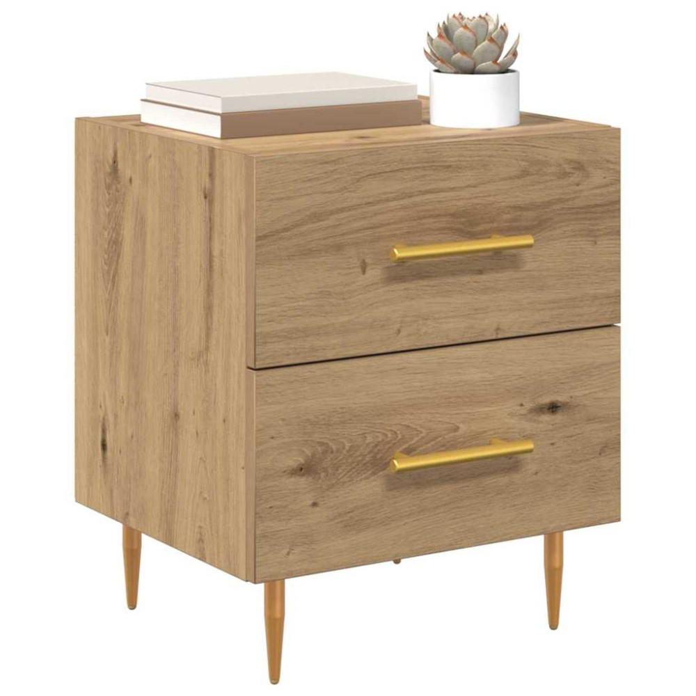 Produktbild för Nattduksbord Artisan Ek 40 x 35 x 47,5 cm Konstruerat trä