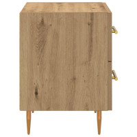 Produktbild för Nattduksbord 2 pcs Artisan Ek 40 x 35 x 47,5 cm Konstruerat trä