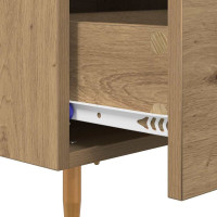 Produktbild för Nattduksbord 2 pcs Artisan Ek 40 x 35 x 47,5 cm Konstruerat trä