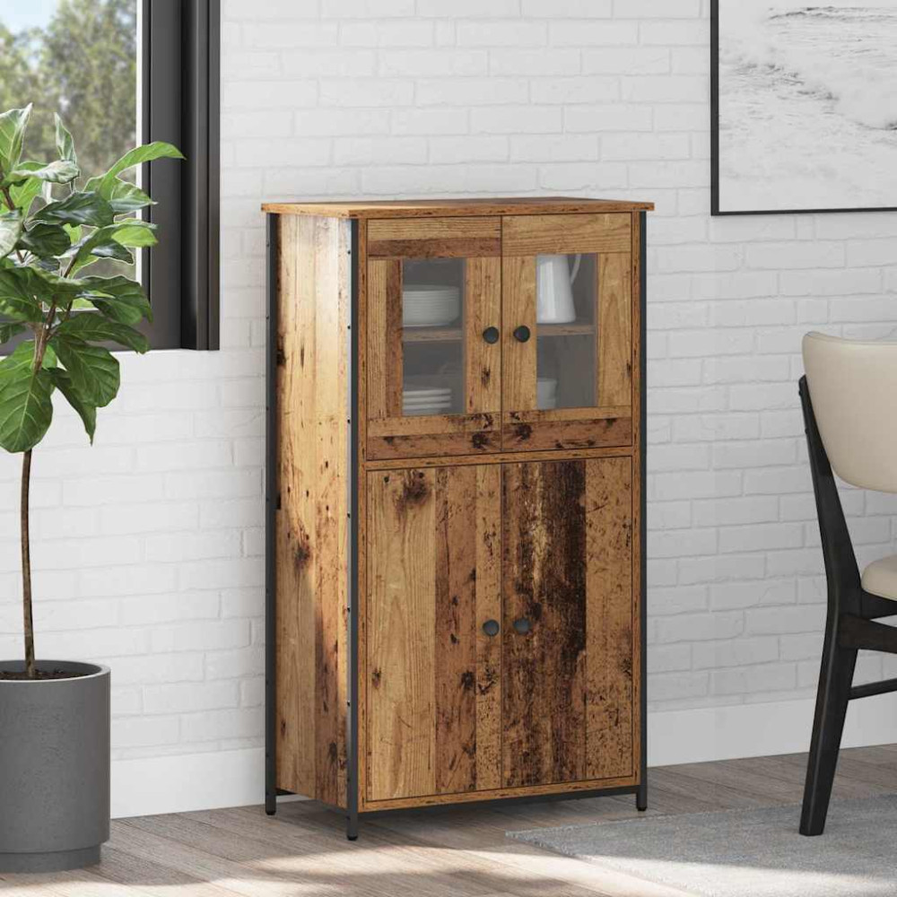 Produktbild för Skåp Gammalt trä 62 x 32 x 106,5 cm Konstruerat trä