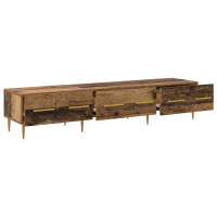 Produktbild för TV-skåp med låda Gammalt trä 150 x 36 x 30 cm Konstruerat trä