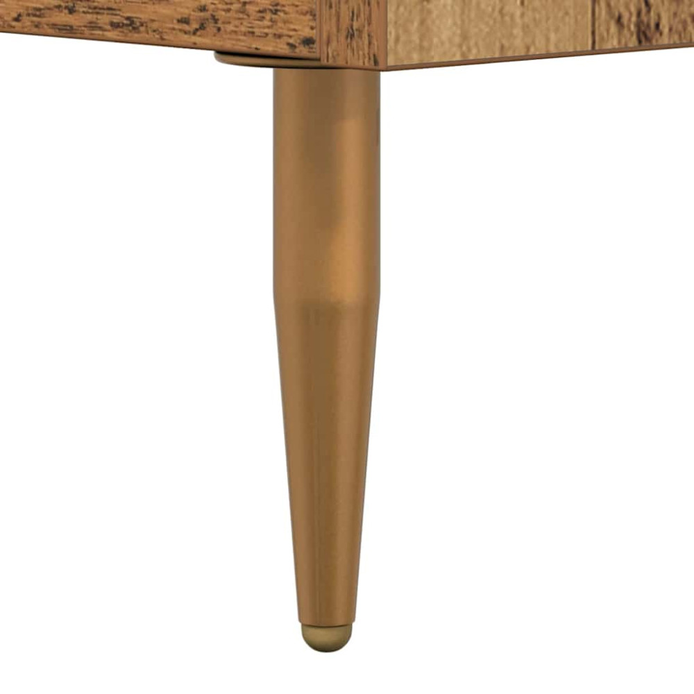 Produktbild för TV-skåp med låda Gammalt trä 150 x 36 x 30 cm Konstruerat trä