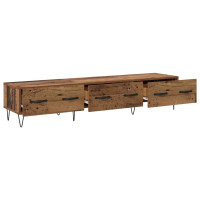 Produktbild för TV-skåp med låda Gammalt trä 150 x 36 x 30 cm Konstruerat trä