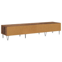 Produktbild för TV-skåp med låda Gammalt trä 150 x 36 x 30 cm Konstruerat trä