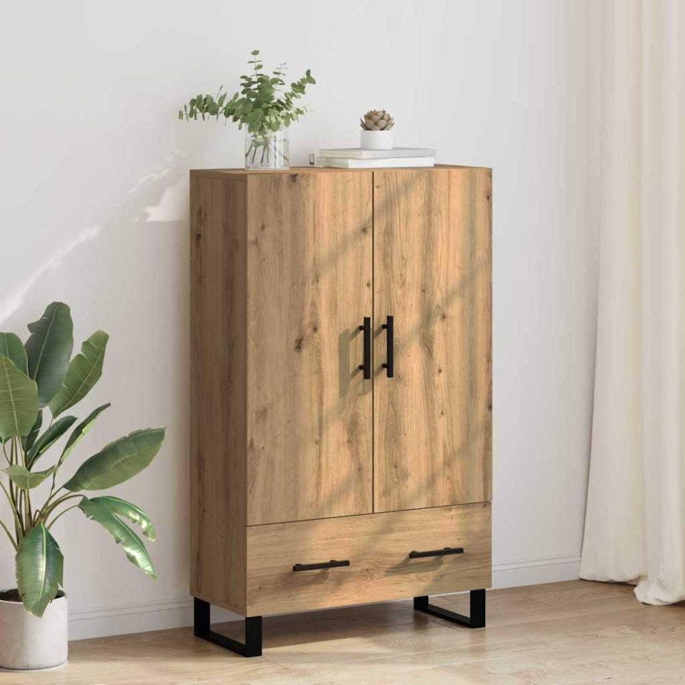 Produktbild för Skåp med låda Artisan Ek 69,5 x 30 x 115 cm Konstruerat trä