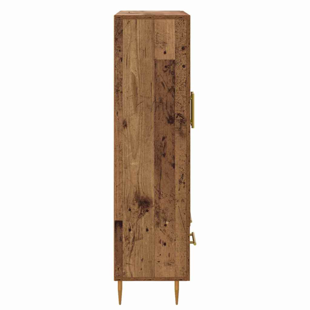 Produktbild för Skåp Gammalt trä 69,5 x 31 x 115 cm Konstruerat trä och glas