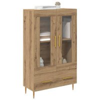 Produktbild för Skåp Artisan Ek 69,5 x 31 x 115 cm Konstruerat trä och glas