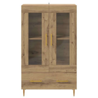 Produktbild för Skåp Artisan Ek 69,5 x 31 x 115 cm Konstruerat trä och glas
