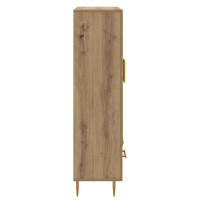 Produktbild för Skåp Artisan Ek 69,5 x 31 x 115 cm Konstruerat trä och glas