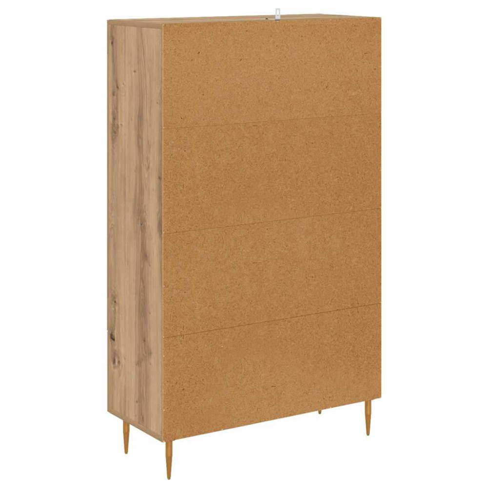 Produktbild för Skåp Artisan Ek 69,5 x 31 x 115 cm Konstruerat trä och glas