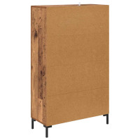 Produktbild för Skåp med låda Gammalt trä 69,5 x 31 x 115 cm Konstruerat trä