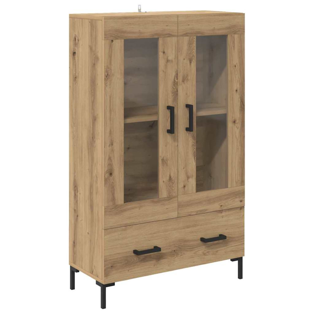 Produktbild för Skåp med låda Artisan Ek 69,5 x 31 x 115 cm Konstruerat trä