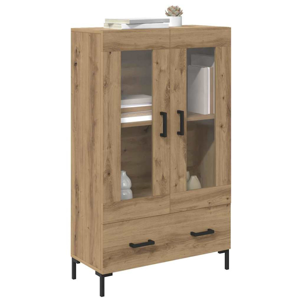 Produktbild för Skåp med låda Artisan Ek 69,5 x 31 x 115 cm Konstruerat trä