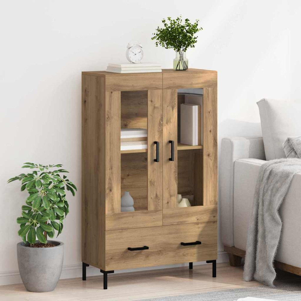 Produktbild för Skåp med låda Artisan Ek 69,5 x 31 x 115 cm Konstruerat trä