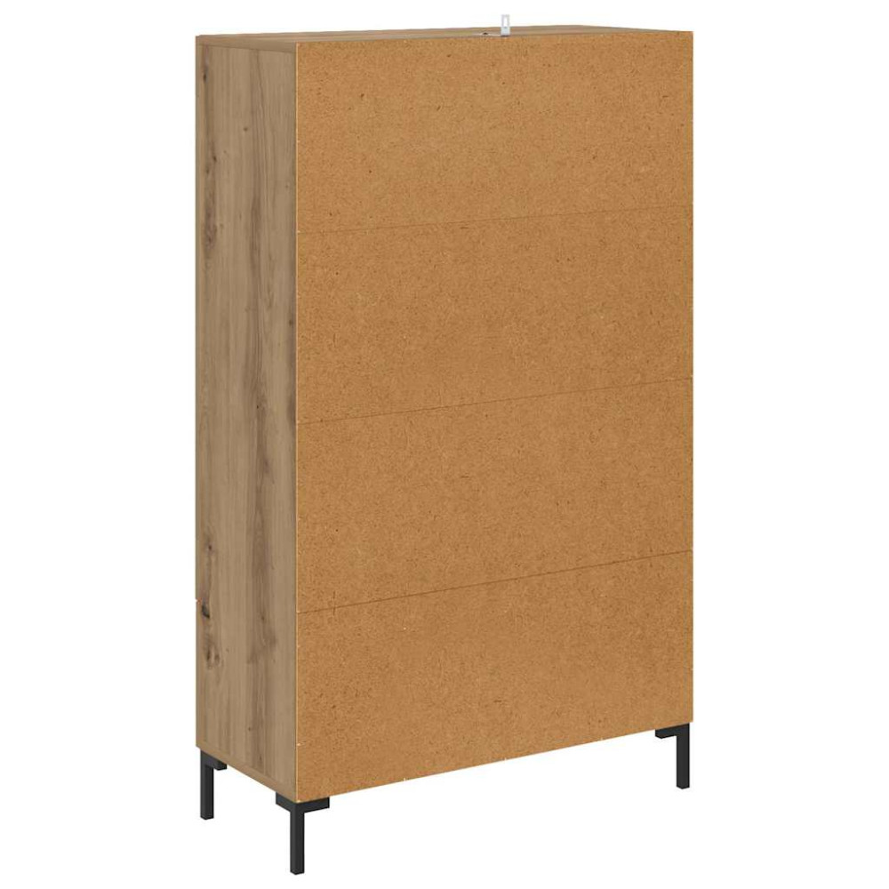 Produktbild för Skåp med låda Artisan Ek 69,5 x 31 x 115 cm Konstruerat trä