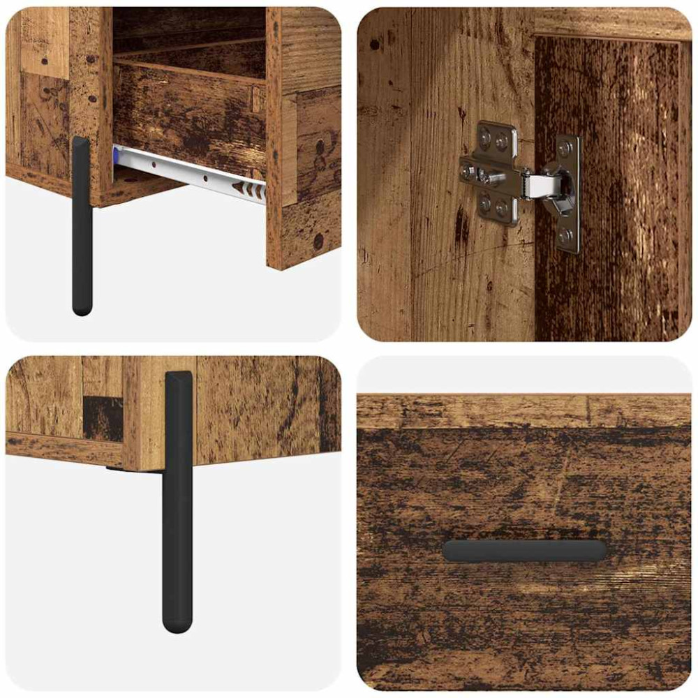Produktbild för Skåp Corona Gammalt trä 69,5 x 31 x 115 cm Konstruerat trä