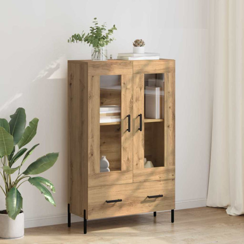 vidaXL Skåp Corona Artisan Ek 69,5 x 31 x 115 cm Konstruerat trä