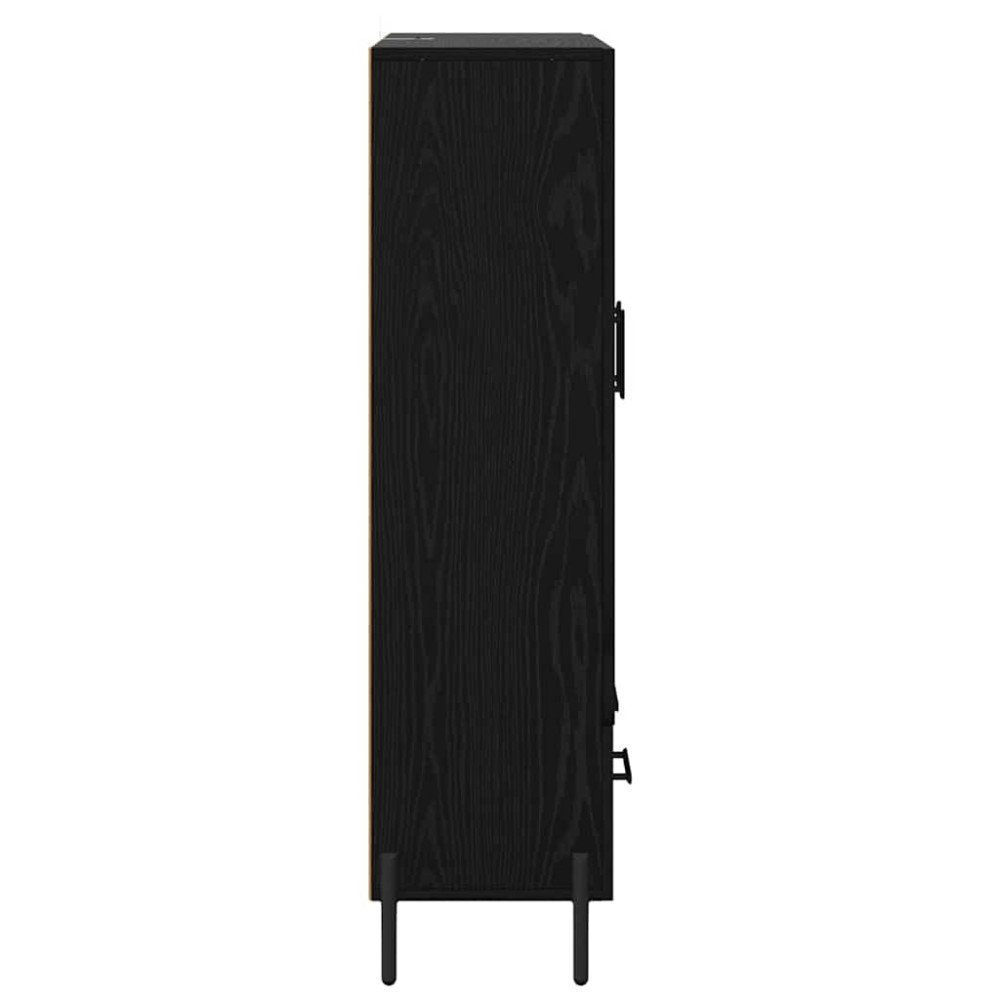 Produktbild för Skåp Corona Svart Ek 69,5 x 31 x 115 cm Konstruerat trä