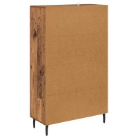 Produktbild för Skåp med låda Gammalt trä 69,5 x 31 x 115 cm Konstruerat trä