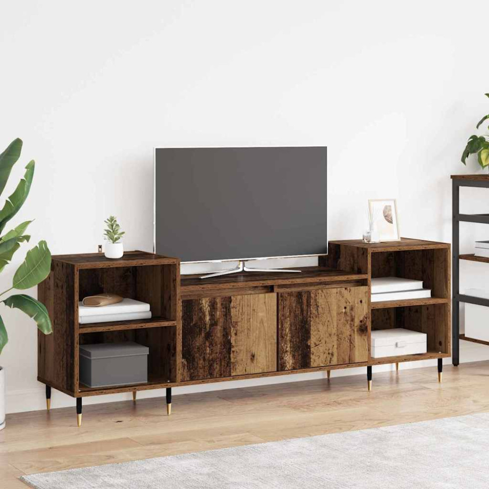 Produktbild för TV-skåp Gammalt trä 160 x 35 x 55 cm Konstruerat trä