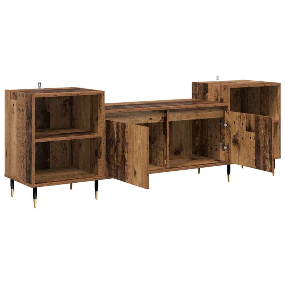 Produktbild för TV-skåp Gammalt trä 160 x 35 x 55 cm Konstruerat trä